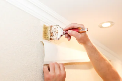 Pose de papier peint à Gimbrède — revêtements muraux et toiles de verre
